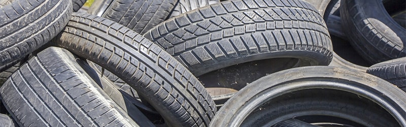 waste car tyres