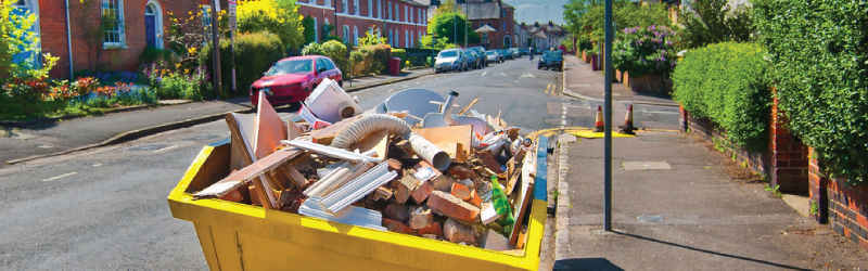 skip on street